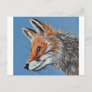 Fuchs-Malerei Postkarte