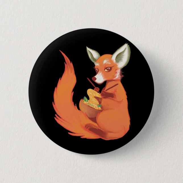 Fuchs-Mama Button (Vorderseite)