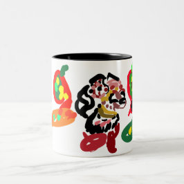Fuchs markiert Herbst Zweifarbige Tasse