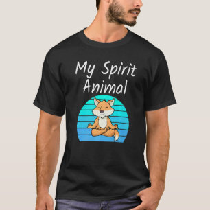 Fuchs Mein Seelentier Entspannende Meditation Yoga T-Shirt