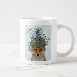 Fuchs mit Butterfly-Glockengraben Jumbo-Tasse
