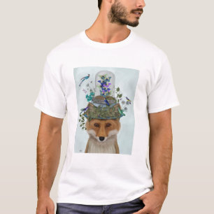 Fuchs mit Butterfly-Glockengraben T-Shirt