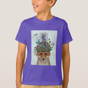 Fuchs mit Butterfly-Glockengraben T-Shirt