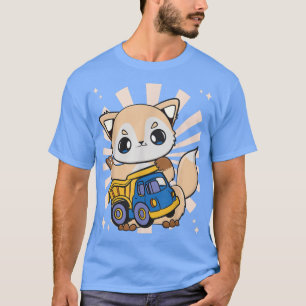Fuchs mit LKW für LKW- und Spielzeugfans T-Shirt