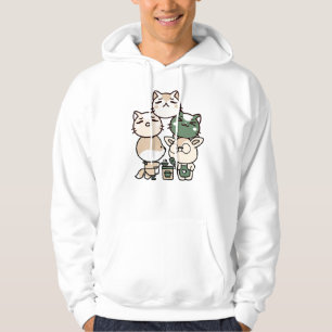 Fuchs mit Prothesenbein und Reh kochen zusammen Hoodie