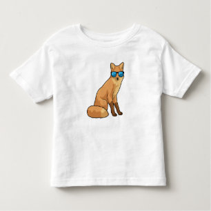 Fuchs mit Sonnenbrille Kleinkind T-shirt