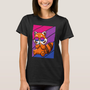 Fuchs Mit Stolz Bisexuellen-Flagge Lgbtq Stolz Ver T-Shirt
