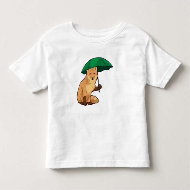 Fuchs mit Umbrella Kleinkind T-shirt (Vorderseite)