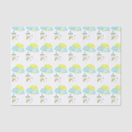 Fuchs, Mond und Wolken Seidenpapier