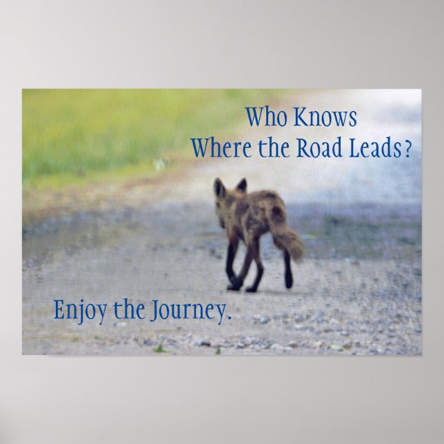 Fuchs Motivierend Poster (Vorne)