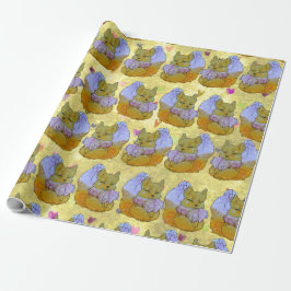 Fuchs namens Dice Geschenkpapier