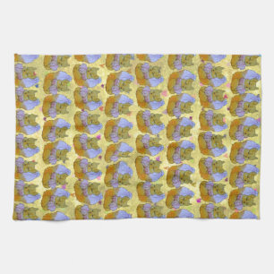 Fuchs namens Dice Geschirrtuch