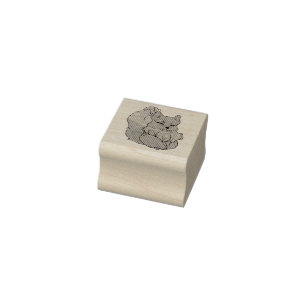 Fuchs namens Dice Gummistempel