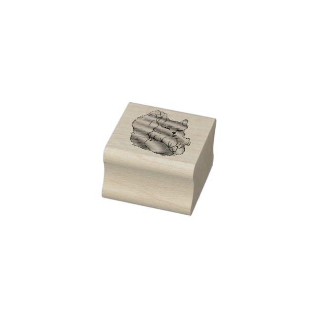 Fuchs namens Dice Gummistempel (Stempel)