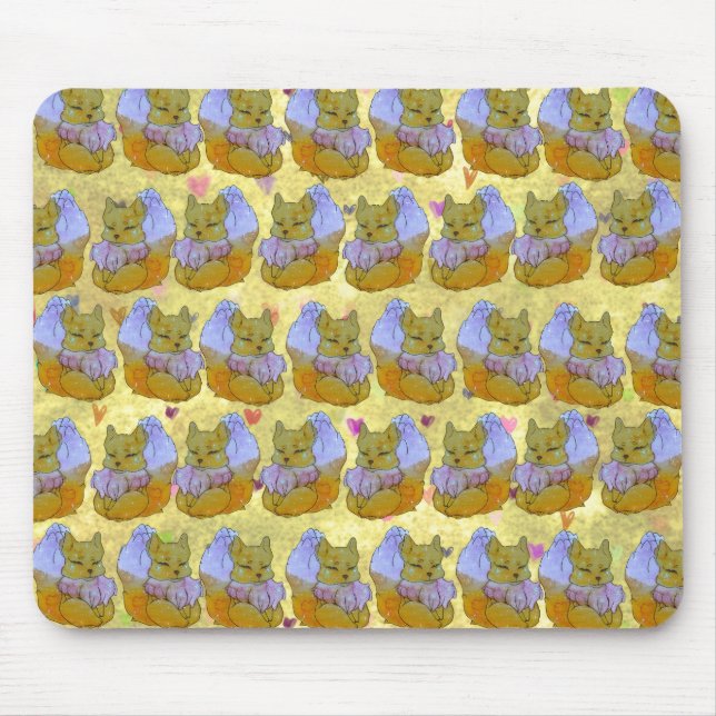 Fuchs namens Dice Mousepad (Vorne)