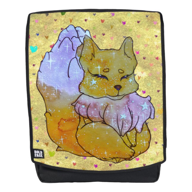 Fuchs namens Dice Rucksack (Vorderseite)