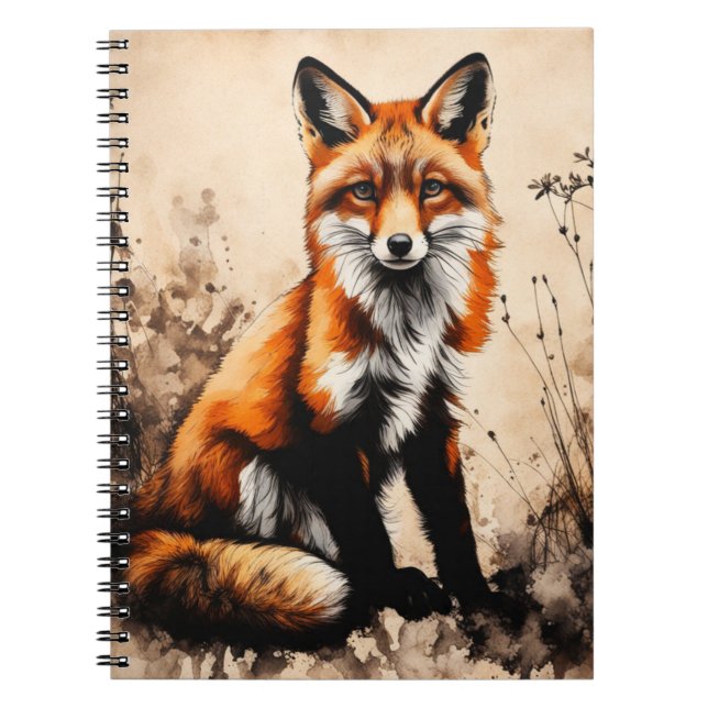Fuchs Notizbuch Journal Notizblock (Vorderseite)