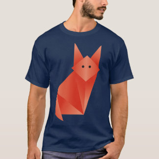 Fuchs Origami japanischer Kunst T-Shirt