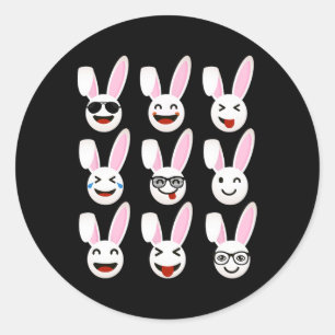 Fuchs Osterkanbits Familie Ostertag Gruppe Männer Runder Aufkleber