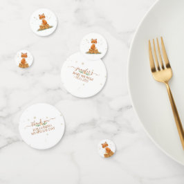Fuchs-Party mit Blumenkrone Konfetti