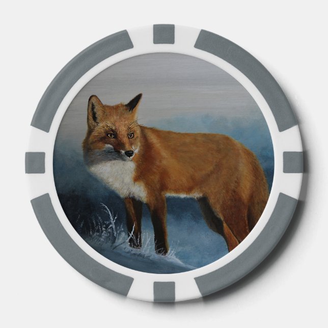 Fuchs-Pokerchip Pokerchips (Vorderseite)