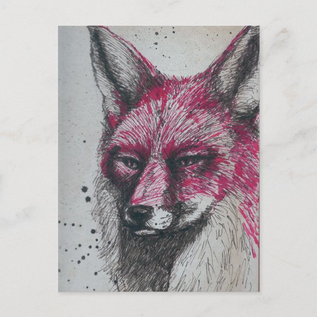 Fuchs Postkarte (Vorderseite)