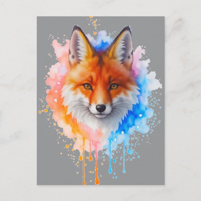 Fuchs Postkarte (Vorderseite)