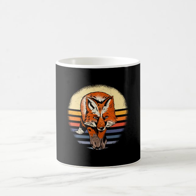 Fuchs Retro Vintage Kaffeetasse (Mittel)