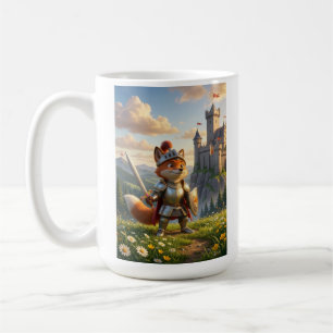 Fuchs-Ritter-Kinder-Cartoon Kaffeetasse