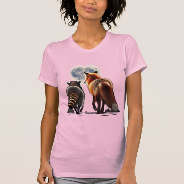 Fuchs Roux und Raton Laveur T-Shirt (Vorderseite)