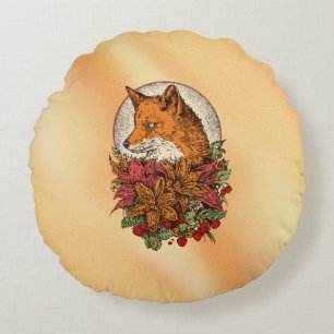 Fuchs Rundes Kissen