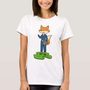 Fuchs-Sekretärstasche Büro T-Shirt