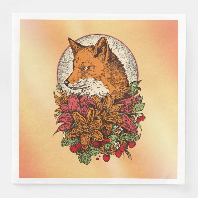 Fuchs Serviette (Vorderseite)