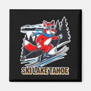 Fuchs Ski Alpin-Ski-Abenteuer Lake Tahoe Magnet