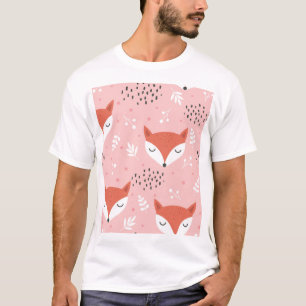 Fuchs-Spaß: Süßes Waldmuster T-Shirt