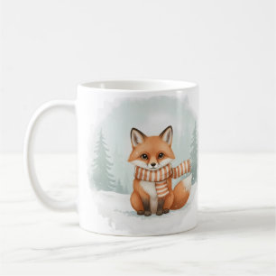 Fuchs-Tasse Süße Wasserfarbe Winter Weihnachtsgesc Kaffeetasse