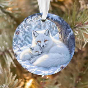 Fuchs-Themen-personalisiertes Weihnachten Ornament