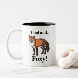 Fuchs Tier Wildnis Fuchsig Zweifarbige Tasse