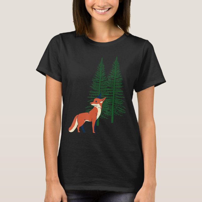 Fuchs Tiere Wald Kinder Natur T-Shirt (Vorderseite)