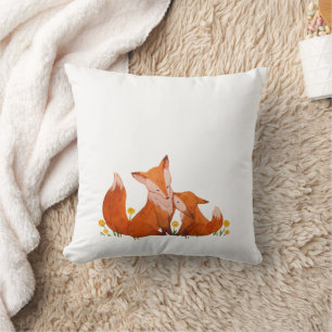 Fuchs und Baby Kissen