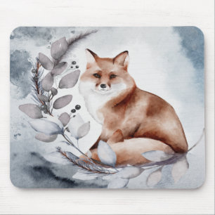 Fuchs- und Baumblätter Mousepad