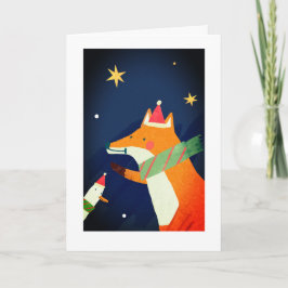 FUCHS UND ENTE WEIHNACHTSKARTE KARTE