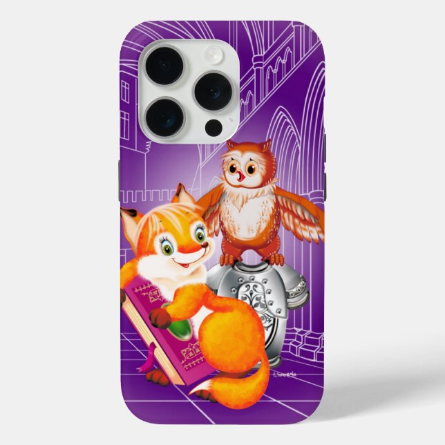 Fuchs und Eule Case-Mate iPhone Hülle (Rückseite)