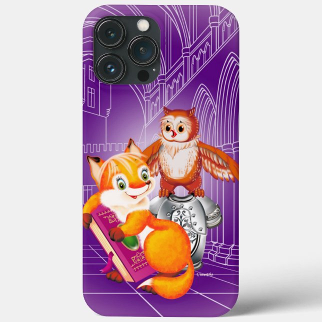 Fuchs und Eule Case-Mate iPhone Hülle (Rückseite)