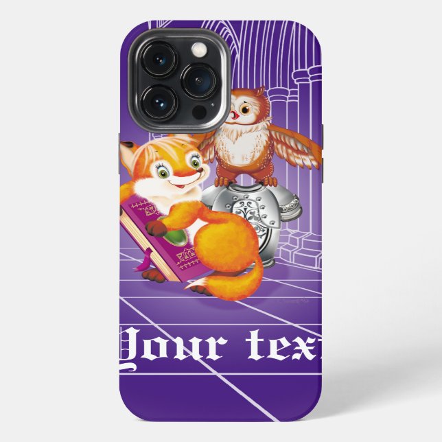 Fuchs und Eule iPhone Hülle (Rückseite)