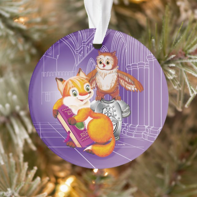 Fuchs und Eule Ornament (Baum)