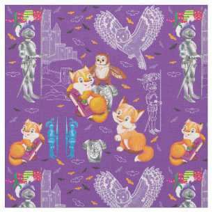 Fuchs und Eule Stoff