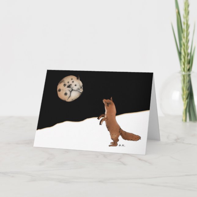 Fuchs und Mond Karte (Vorderseite)