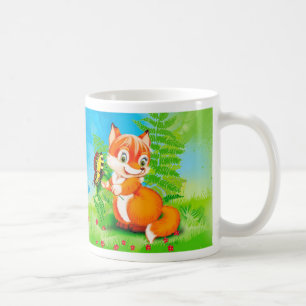 Fuchs und Schmetterling Tasse