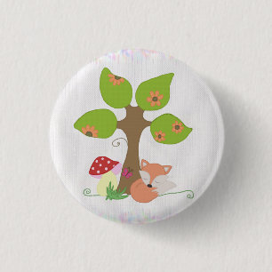 Fuchs unterm Baum Button